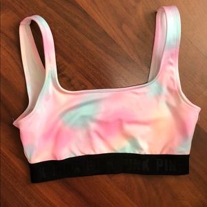 Pink victoria secret bra tie dyed